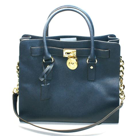 michael kors blue leather purse|genuine leather michael kors purse.